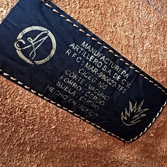 Botas Artillero Leather Cowboy Boots Men’s 27 / US 9 Alligator Print Western - Picture 10 of 12